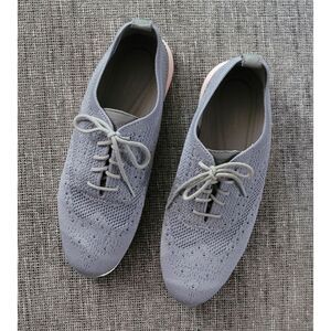 Cole Haan Women's 2. Zero Grand.OS‎ Lace Up Oxford Sneakers Gray Mesh Size 8.5 B